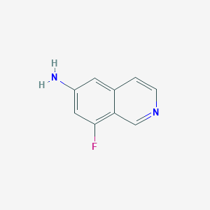 molecular formula C9H7FN2 B8211837 8-Fluoroisoquinolin-6-amine 