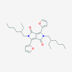 molecular formula C30H40N2O4 B8211845 2,5-bis(2-ethylhexyl)-3,6-di(furan-2-yl)pyrrolo[3,4-c]pyrrole-1,4(2H,5H)-dione 
