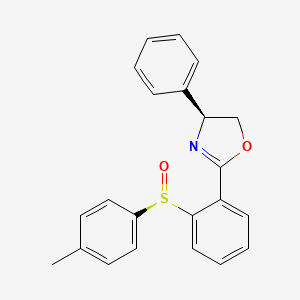 (4S)-2-[2-[(R)-(4-methylphenyl)sulfinyl]phenyl]-4-phenyl-4,5-dihydro-1,3-oxazole