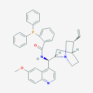 molecular formula C39H38N3O2P B8211951 2-(Diphenylphosphaneyl)-N-((R)-(6-methoxyquinolin-4-yl)((1S,2R,4S,5R)-5-vinylquinuclidin-2-yl)methyl)benzamide 