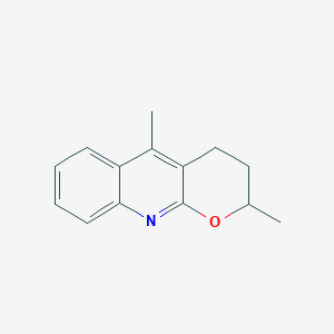 molecular formula C14H15NO B8211958 2,5-Dimethyl-3,4-dihydro-2H-pyrano[2,3-b]quinoline 