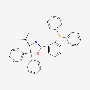 molecular formula C36H32NOP B8211965 (S)-2-(2-(Diphenylphosphanyl)phenyl)-4-isopropyl-5,5-diphenyl-4,5-dihydrooxazole 