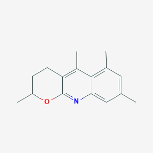 molecular formula C16H19NO B8211974 2,5,6,8-Tetramethyl-3,4-dihydro-2H-pyrano[2,3-b]quinoline 