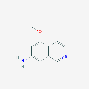 molecular formula C10H10N2O B8212031 5-Methoxyisoquinolin-7-aMine 