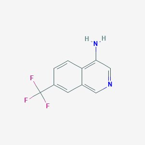 molecular formula C10H7F3N2 B8212037 7-(Trifluoromethyl)isoquinolin-4-amine 