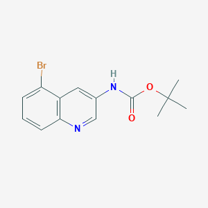 molecular formula C14H15BrN2O2 B8212071 tert-Butyl (5-bromoquinolin-3-yl)carbamate 