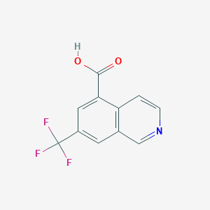 molecular formula C11H6F3NO2 B8212087 7-(Trifluoromethyl)isoquinoline-5-carboxylic acid 