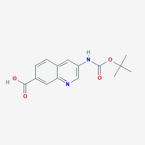 3-(Tert-butoxycarbonylamino)quinoline-7-carboxylic acid