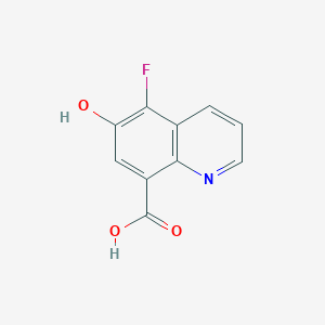 molecular formula C10H6FNO3 B8212106 5-Fluoro-6-hydroxyquinoline-8-carboxylic acid 