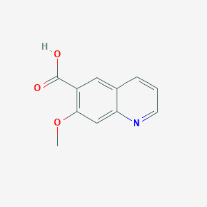 molecular formula C11H9NO3 B8212113 7-甲氧基喹啉-6-羧酸 