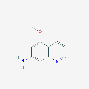 molecular formula C10H10N2O B8212132 5-Methoxyquinolin-7-amine 