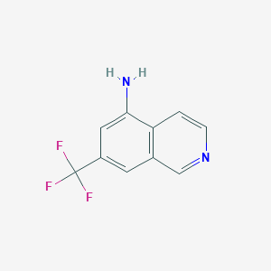 molecular formula C10H7F3N2 B8212136 7-(Trifluoromethyl)isoquinolin-5-amine 
