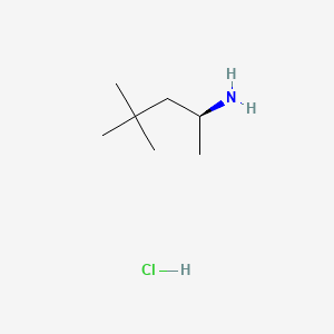 molecular formula C7H18ClN B8212186 (S)-4,4-Dimethylpentan-2-amine hydrochloride 