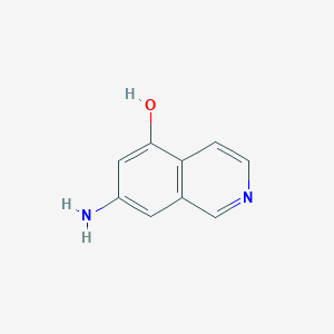 molecular formula C9H8N2O B8212193 7-Aminoisoquinolin-5-ol 