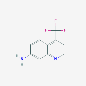 molecular formula C10H7F3N2 B8212206 4-(三氟甲基)喹啉-7-胺 