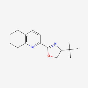 molecular formula C16H22N2O B8212209 4-(tert-Butyl)-2-(5,6,7,8-tetrahydroquinolin-2-yl)-4,5-dihydrooxazole 