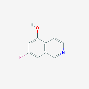 molecular formula C9H6FNO B8212223 7-Fluoroisoquinolin-5-ol 