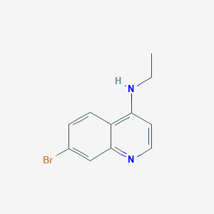 molecular formula C11H11BrN2 B8212228 7-Bromo-N-ethylquinolin-4-amine 