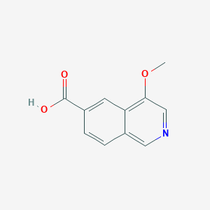 molecular formula C11H9NO3 B8212238 4-Methoxyisoquinoline-6-carboxylic acid 