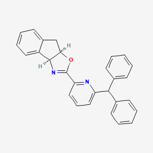 molecular formula C28H22N2O B8212248 (3aS,8aR)-2-(6-Benzhydrylpyridin-2-yl)-8,8a-dihydro-3aH-indeno[1,2-d]oxazole 
