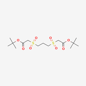 molecular formula C15H28O8S2 B8212256 Di-tert-Butyl 2,2'-(propane-1,3-diyldisulfonyl)diacetate 