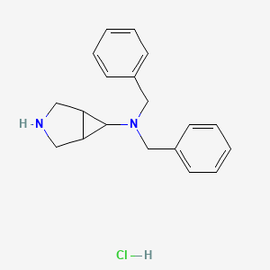 molecular formula C19H23ClN2 B8212262 N,N-dibenzyl-3-azabicyclo[3.1.0]hexan-6-amine hydrochloride 