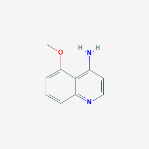 molecular formula C10H10N2O B8212280 5-Methoxyquinolin-4-amine 