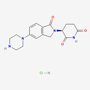 (S)-3-(1-Oxo-5-(piperazin-1-yl)isoindolin-2-yl)piperidine-2,6-dione hydrochloride