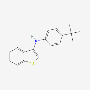 molecular formula C18H19NS B8212333 N-(4-(tert-Butyl)phenyl)benzo[b]thiophen-3-amine 