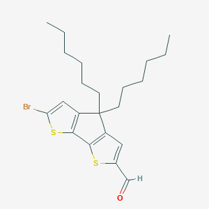 molecular formula C22H29BrOS2 B8212340 6-溴-4,4-二己基-4H-环戊[1,2-b 