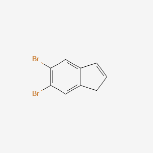 molecular formula C9H6Br2 B8212355 5,6-dibromo-1H-indene 