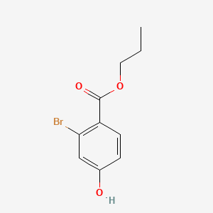 molecular formula C10H11BrO3 B8212363 Propyl 2-bromo-4-hydroxybenzoate 