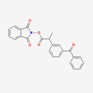 molecular formula C24H17NO5 B8212413 1,3-Dioxoisoindolin-2-yl 2-(3-benzoylphenyl)propanoate 