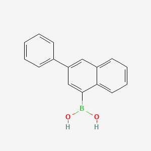 molecular formula C16H13BO2 B8212427 (3-Phenylnaphthalen-1-yl)boronic acid 