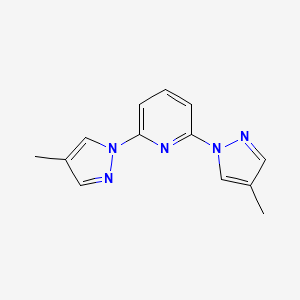 molecular formula C13H13N5 B8212506 2,6-Bis(4-methyl-1H-pyrazol-1-yl)pyridine 