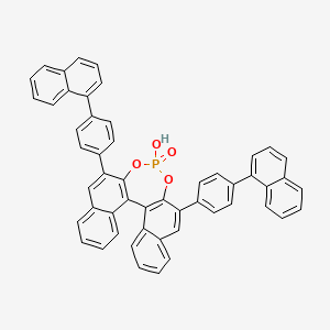 molecular formula C52H33O4P B8212531 (R)-3,3'-Bis[4-(1-naphthalenyl)phenyl]-1,1'-binaphthyl-2,2'-diyl Hydrogenphosphate 