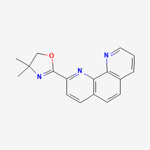 molecular formula C17H15N3O B8212536 4,4-Dimethyl-2-(1,10-phenanthrolin-2-yl)-4,5-dihydrooxazole 