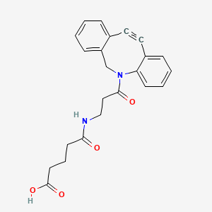 molecular formula C23H22N2O4 B8212542 Dbco-(CH2)2-NH2-CO-(CH2)3cooh 