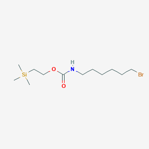 molecular formula C12H26BrNO2Si B8212591 2-(三甲基甲硅烷基)乙基(6-溴己基)氨基甲酸酯 