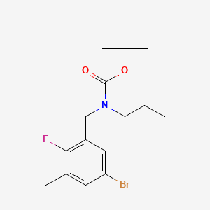 tert-Butyl 5-bromo-2-fluoro-3-methylbenzyl(propyl)carbamate