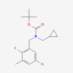 tert-Butyl 5-bromo-2-fluoro-3-methylbenzyl(cyclopropylmethyl)carbamate