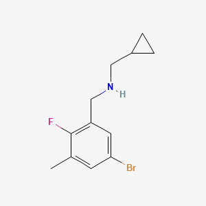 N-(5-Bromo-2-fluoro-3-methylbenzyl)-1-cyclopropylmethanamine