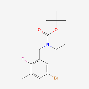 molecular formula C15H21BrFNO2 B8212660 tert-Butyl 5-bromo-2-fluoro-3-methylbenzyl(ethyl)carbamate 