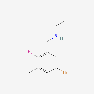 molecular formula C10H13BrFN B8212666 N-(5-Bromo-2-fluoro-3-methylbenzyl)ethanamine 