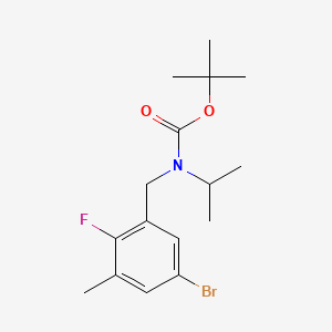 tert-Butyl 5-bromo-2-fluoro-3-methylbenzyl(isopropyl)carbamate
