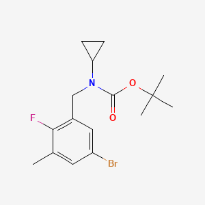 tert-Butyl 5-bromo-2-fluoro-3-methylbenzyl(cyclopropyl)carbamate