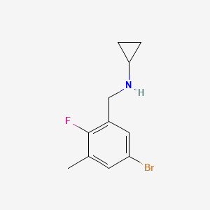 N-(5-Bromo-2-fluoro-3-methylbenzyl)cyclopropanamine