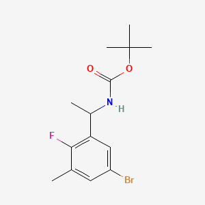 tert-Butyl (1-(5-bromo-2-fluoro-3-methylphenyl)ethyl)carbamate