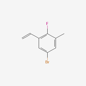molecular formula C9H8BrF B8212707 5-Bromo-2-fluoro-1-methyl-3-vinylbenzene 