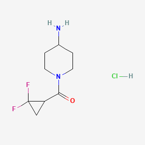 (4-Aminopiperidin-1-yl)-(2,2-difluorocyclopropyl)methanone;hydrochloride